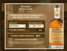 Tablet Screenshot of monkeyshoulder.com